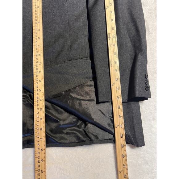 Georgio Giovanno Mens 46R 38x30 Gray Nailhead 2-Piece Classic Suit - Picture 11 of 16